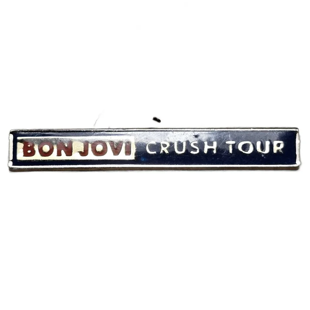 Bon Jovi Crush Tour Band Music Souvenir Lapel Vest Hat Pin E8